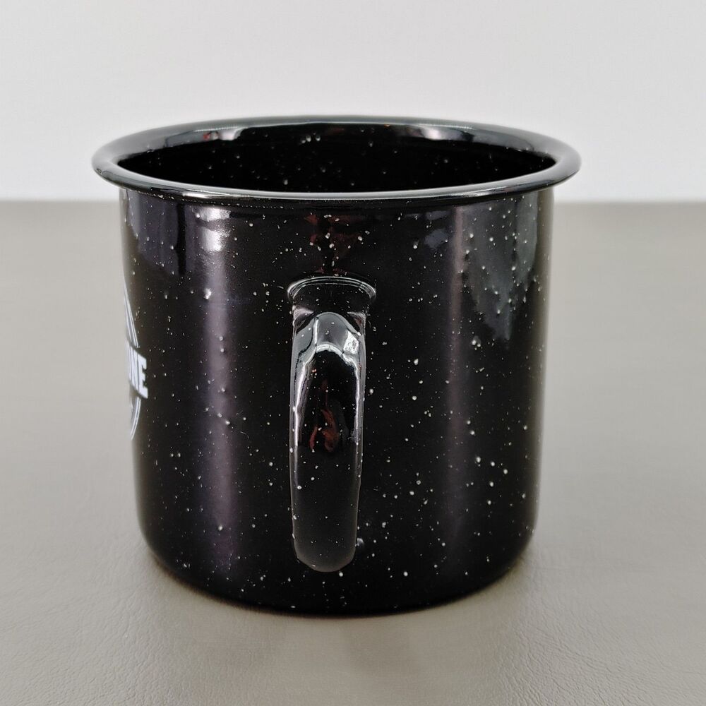 YELLOWSTONE National Park Mug Black Speckled Enamel Cup Camping - Picture 4 of 7